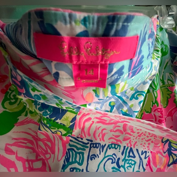 NWOT Lilly Pulitzer Simona Skort - Pop Up Back Together Again Patch - 14 - Picture 2 of 3
